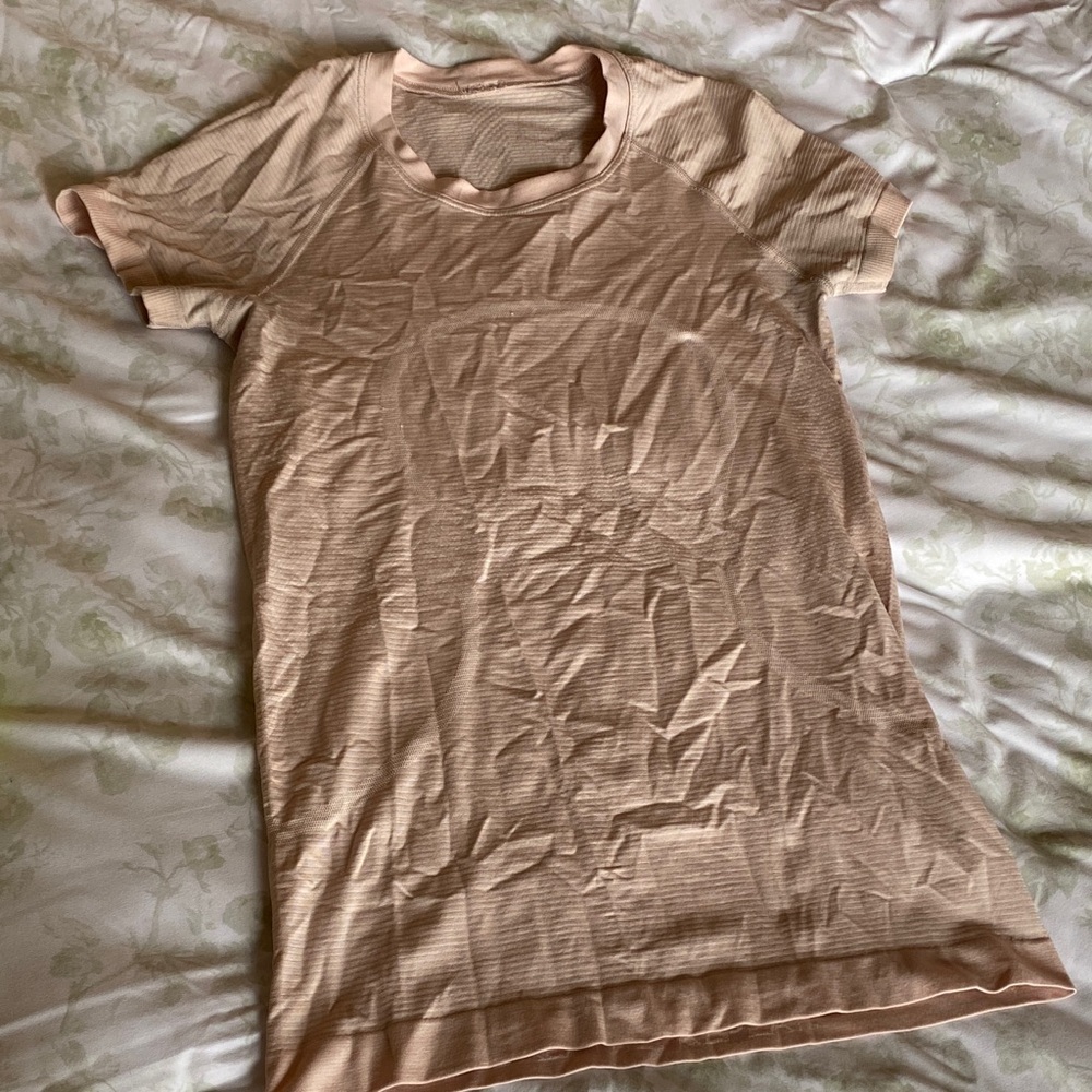 lululemon athletica light pink Short Sleeve Tee